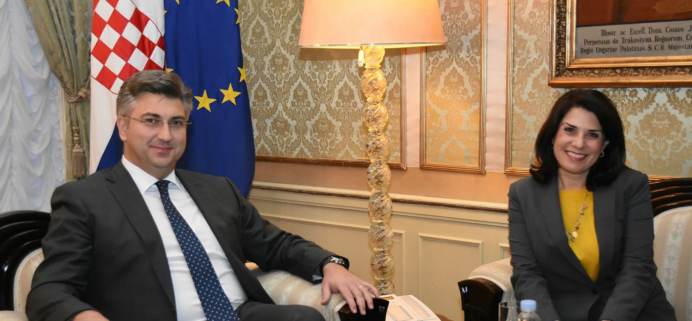 Croatian PM receives outgoing US ambassador